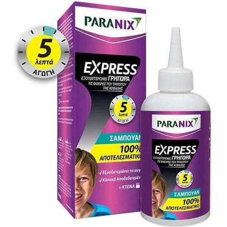 Paranix Express Lice Treatment Shampoo & Comb for Children 200ml 1pc