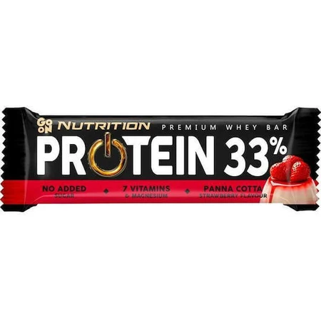 Go On Nutrition Premium Whey Baton cu 33% Proteină & Aromă Panna Cotta 50gr