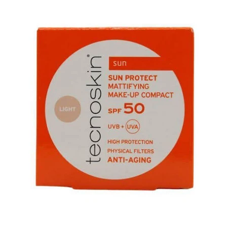 Tecnoskin Sun Protect Waterproof Sun Protection Face Powder SPF50 with Pigment Light 10gr
