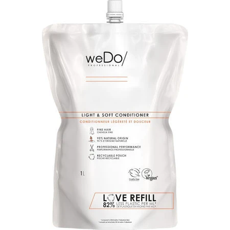 Wedo Licht en Zacht navulling hydraterende conditioner voor alle haartypes 1000ml