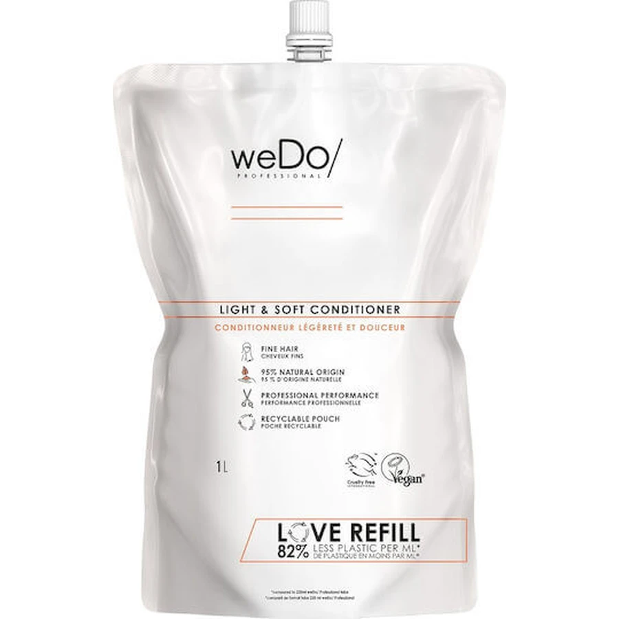Wedo Licht en Zacht navulling hydraterende conditioner voor alle haartypes 1000ml