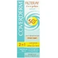 Coverderm Filteray Plus 2 en 1 Crema solar facial resistente al agua con pigmento marrón suave para piel normal SPF50 50ml