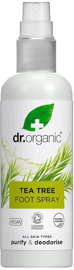 Dr.Organic Foot Deodorant Deodorant Spray Aluminum Free 100ml