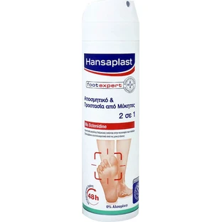 Hansaplast Foot Expert 2 in 1 Deodorant 48h Schimmel Spray Aluminiumvrij 150ml