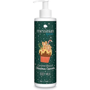 Messinian Spa Messinian Spa Caramel Biscuit Christmas Cupcake Feuchtigkeitsspendende Körpermilch mit Karamellgeschmack 250ml