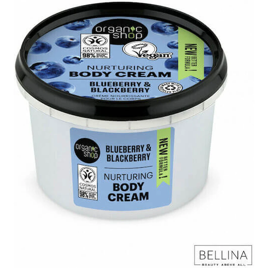 Organic Shop Bosbessen en Bramen Hydraterende Bodycrème voor alle huidtypes 250ml