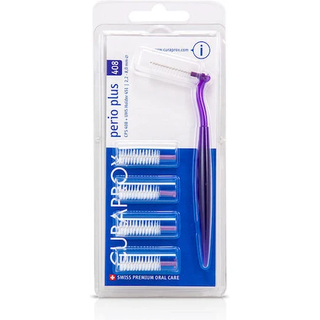 Curaprox Perio Plus Interdental Toothbrush Refills with Handle 2.2mm Purple 5pcs