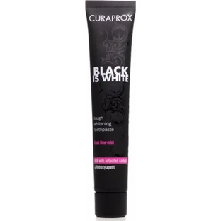 Curaprox Black is White Dentifrice au charbon actif pour blanchir 90ml