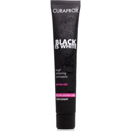 Curaprox Black is White Dentifrice au charbon actif pour blanchir 90ml