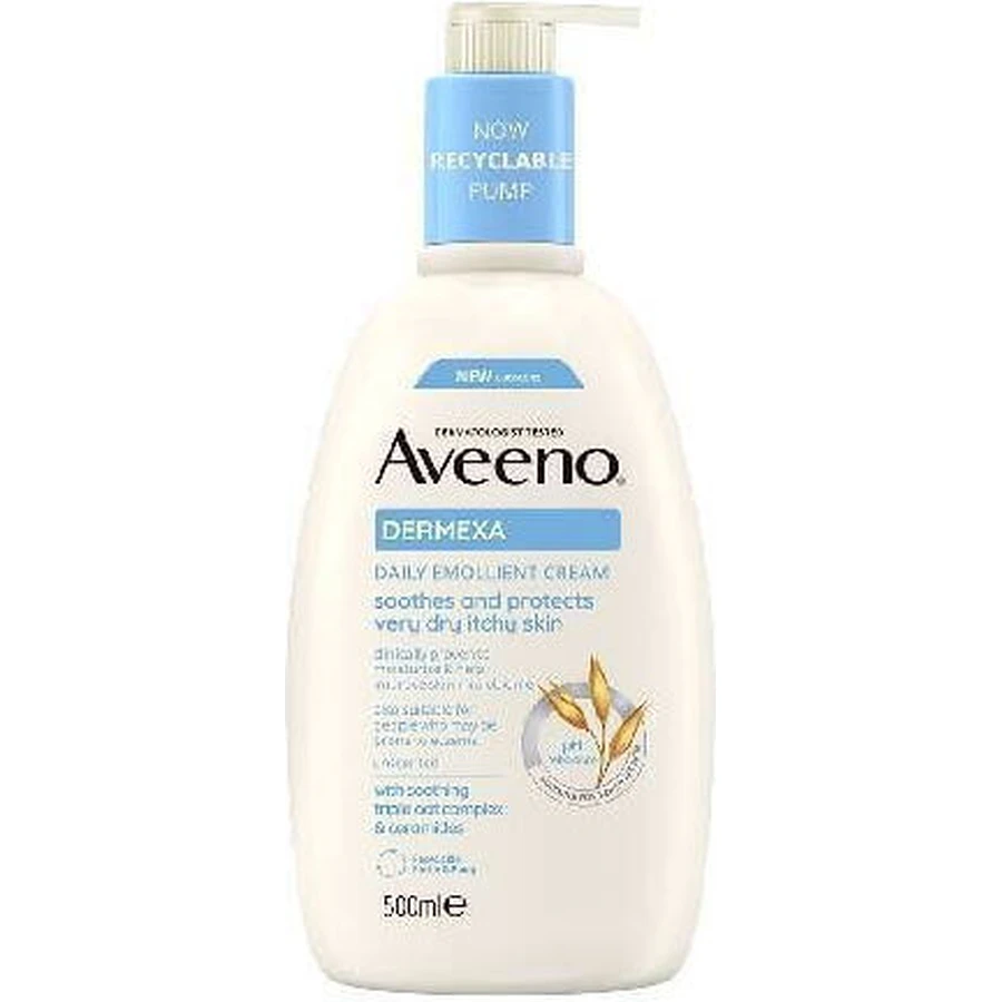 Aveeno Dermexa Tägliche Emollient Creme Duftstofffrei 500ml