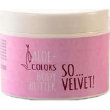 Aloe Colors So Velvet Beurre corporel hydratant à l'aloe vera et à la poudre d'arôme pour les peaux sèches/très sèches et sensibles 200ml
