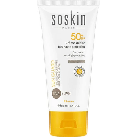 Soskin Sun Guard Farblose Sonnenschutzcreme Wasserfest SPF50 50ml