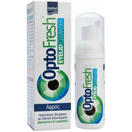 InterMed OptoFresh Ooglidverzorgingsschuim met kamille-extracten en ogentroostwater