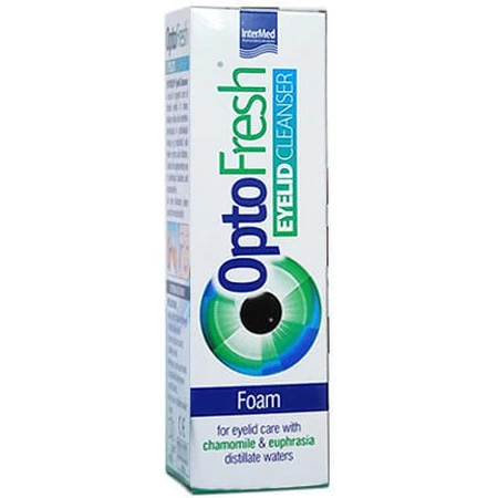 InterMed OptoFresh Ooglidverzorgingsschuim met kamille-extracten en ogentroostwater