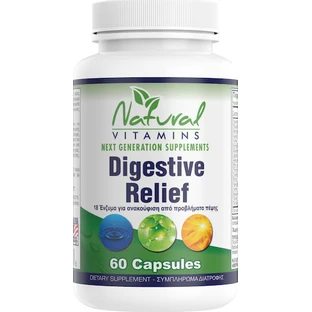 Natürliche Vitamine Digestive Relief Gluten frei 60 Kapseln