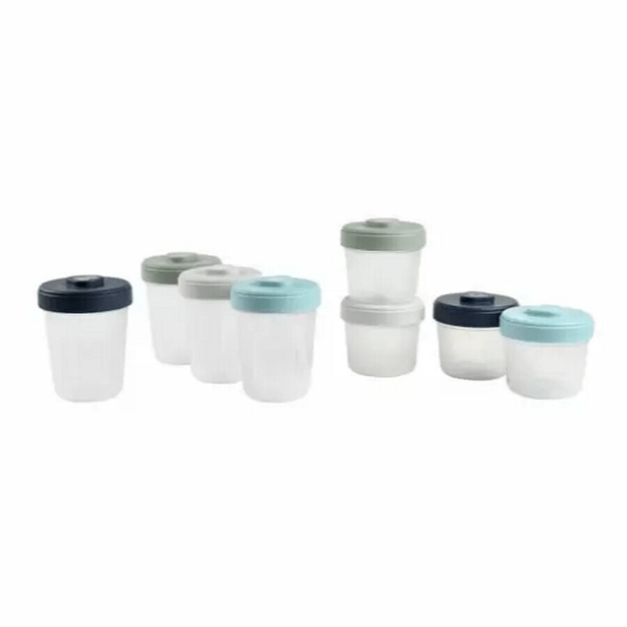 Juego de 8 recipientes para alimentos 4x150, 4x250 ml, Beaba