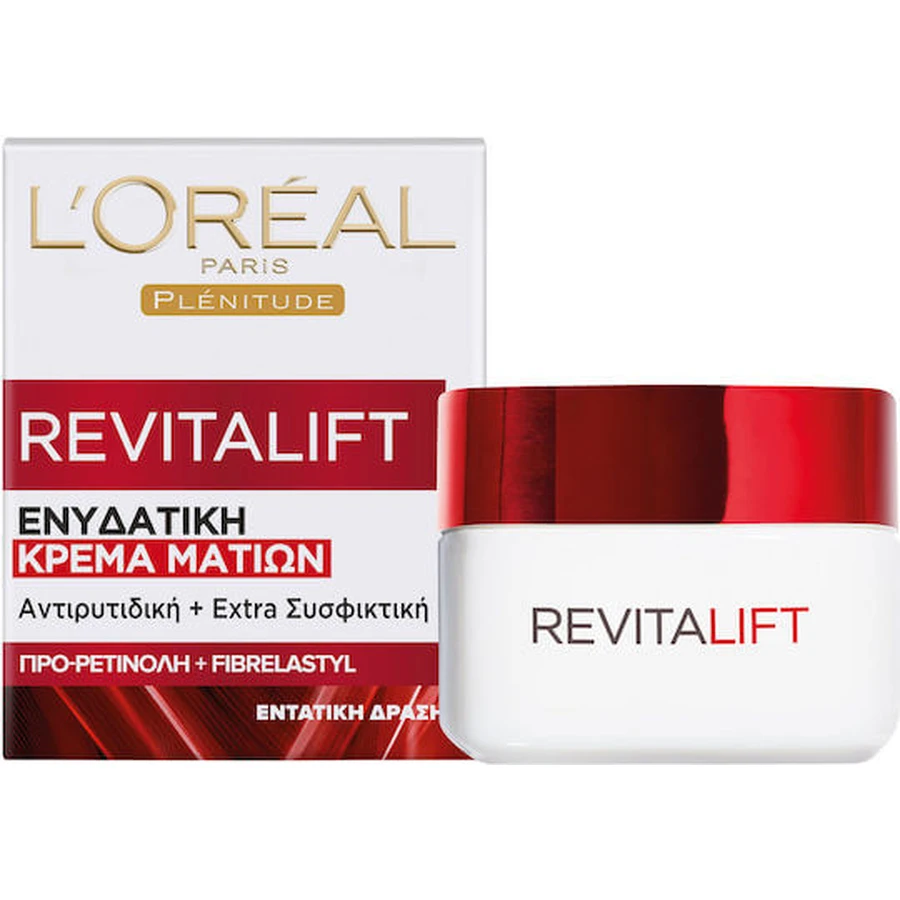 L'Oreal Paris Crème Contour des Yeux Hydratante et Anti-âge au Rétinol 15ml