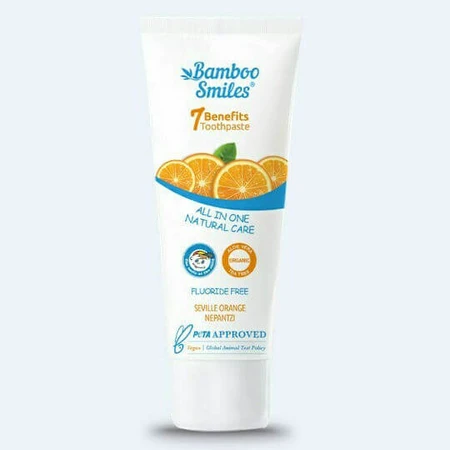 Bamboo Smiles All In One Natural Care Zahnpasta Fluoridfrei Bitter Orange 75ml