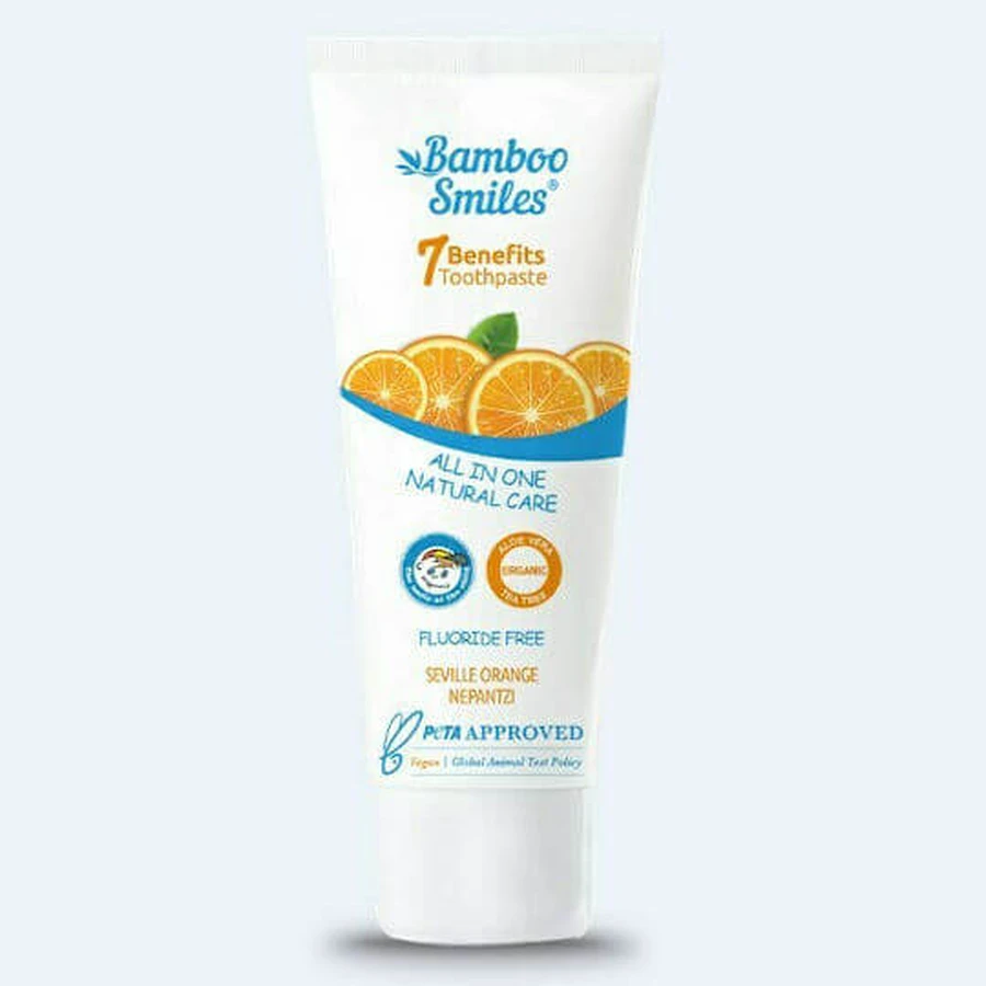 Bamboo Smiles All In One Natural Care Zahnpasta Fluoridfrei Bitter Orange 75ml
