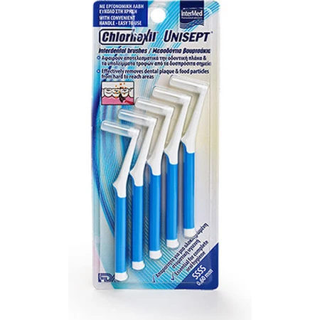 InterMed Chlorhexil Interdental Brushes 0.6mm Blue 5pcs
