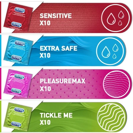 Durex Prezervative Surprise Me Premium-Sortenpackung 1 Stück