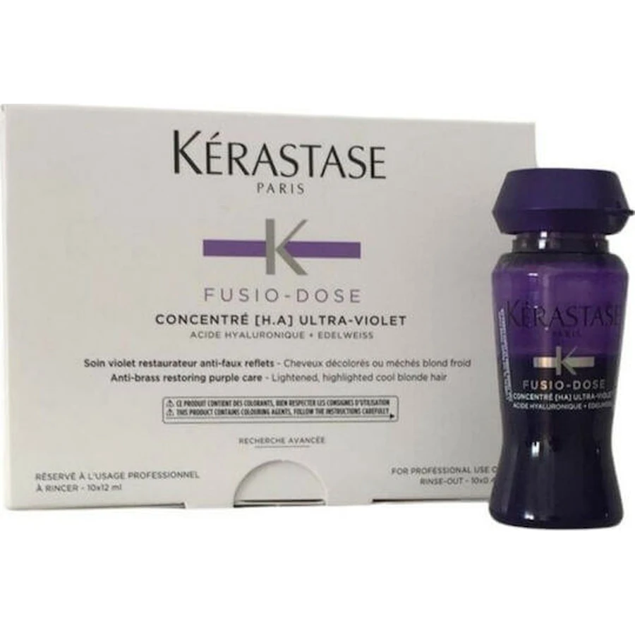 Kérastase Fusio Dose Concentre Ultra Violet Color Strengthening Hair Ampoule for Women 10x12ml