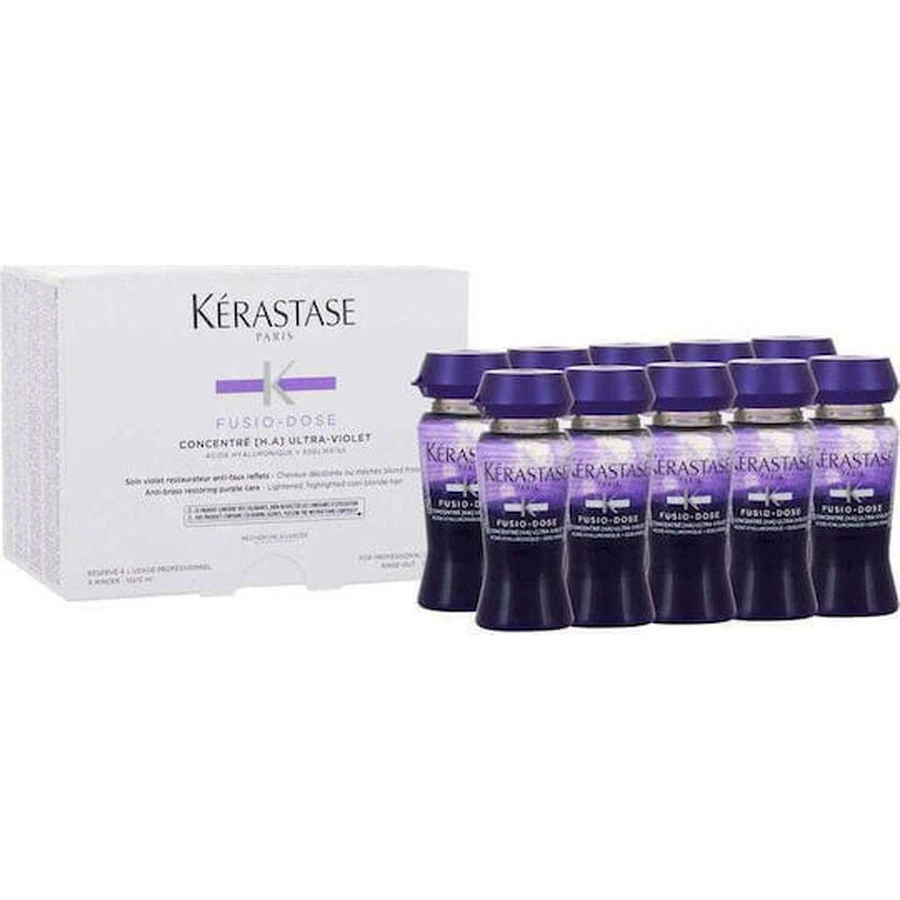 Kérastase Fusio Dose Concentre Ultra Violet Color Strengthening Hair Ampoule for Women 10x12ml