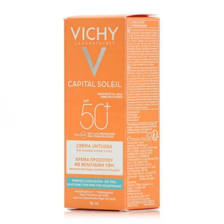 Vichy Capital Soleil Crema facial aterciopelada resistente al agua SPF50 50ml