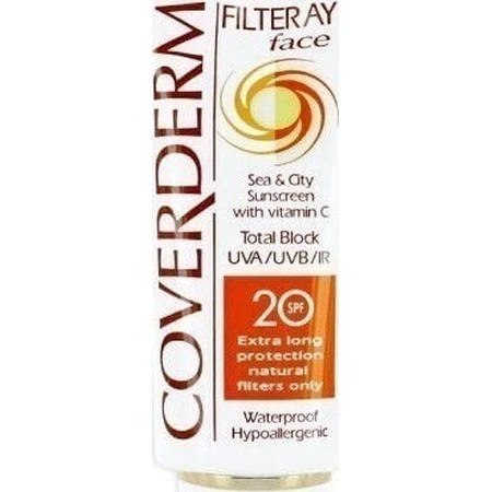 Coverderm Filteray Waterproof Zonnebrandcrème Gezicht SPF20 50ml