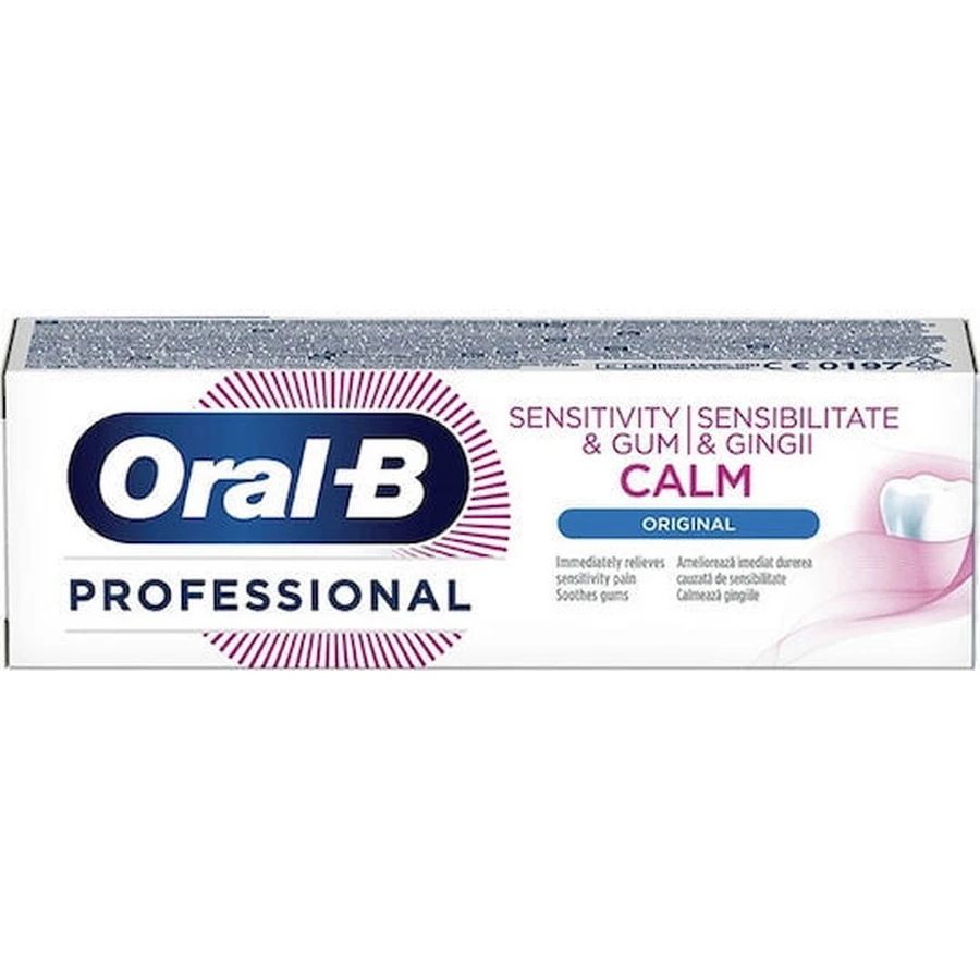 Oral-B Professional Sensitivity & Gum Calm Original Toothpaste for Sensitive Teeth and Gingivitis 75ml