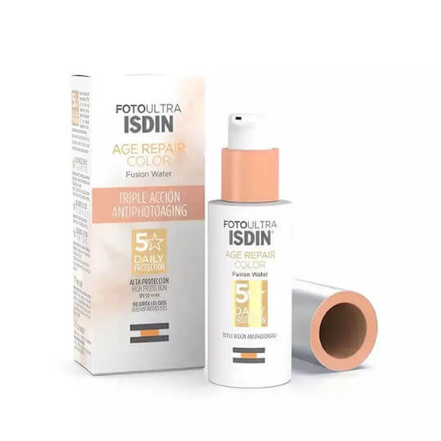 Isdin FotoUltra Age Repair Sonnenschutz Gesichtscreme SPF50 mit Pigment 50ml