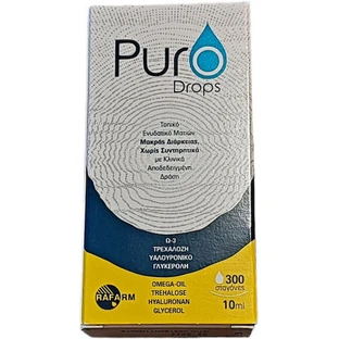 Rafarm Puro Drops Gotas Oculares de Ácido Hialurónico para Ojos Secos 10ml