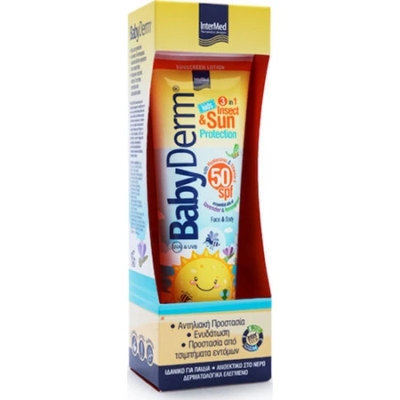 InterMed Babyderm Waterproof Kinderzonnebrandcrème Gezicht & Lichaam Emulsie SPF50 300ml