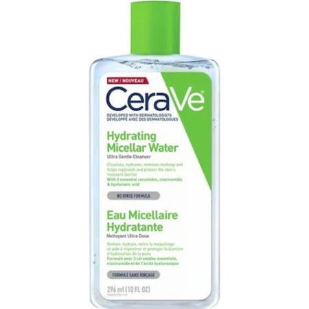 CeraVe Hydrating Micellar Water Makeup Removing Makeup Facial & Eyes 295ml