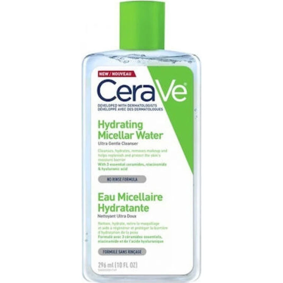 CeraVe Hydrating Micellar Water Makeup Removing Makeup Facial & Eyes 295ml