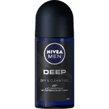 Nivea Men Deep Dry & Clean Feel Anti-perspirant Deodorant 48h Roll-On 50ml