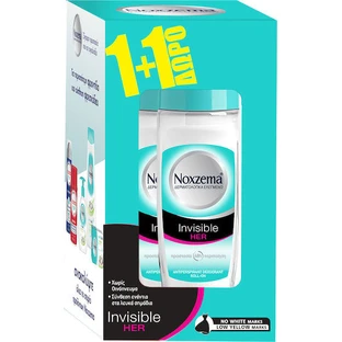 Noxzema Invisible Her Antitranspirant Deodorant 48h Roll-On 2x50ml