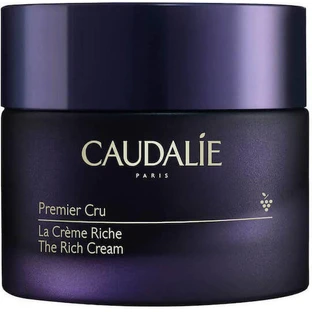 Caudalie Premier Cru Crème riche hydratante, anti-âge et tonifiante pour le visage à l'acide hyaluronique et au céramide 50ml
