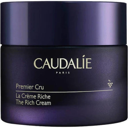 Caudalie Premier Cru Crème riche hydratante, anti-âge et tonifiante pour le visage à l'acide hyaluronique et au céramide 50ml