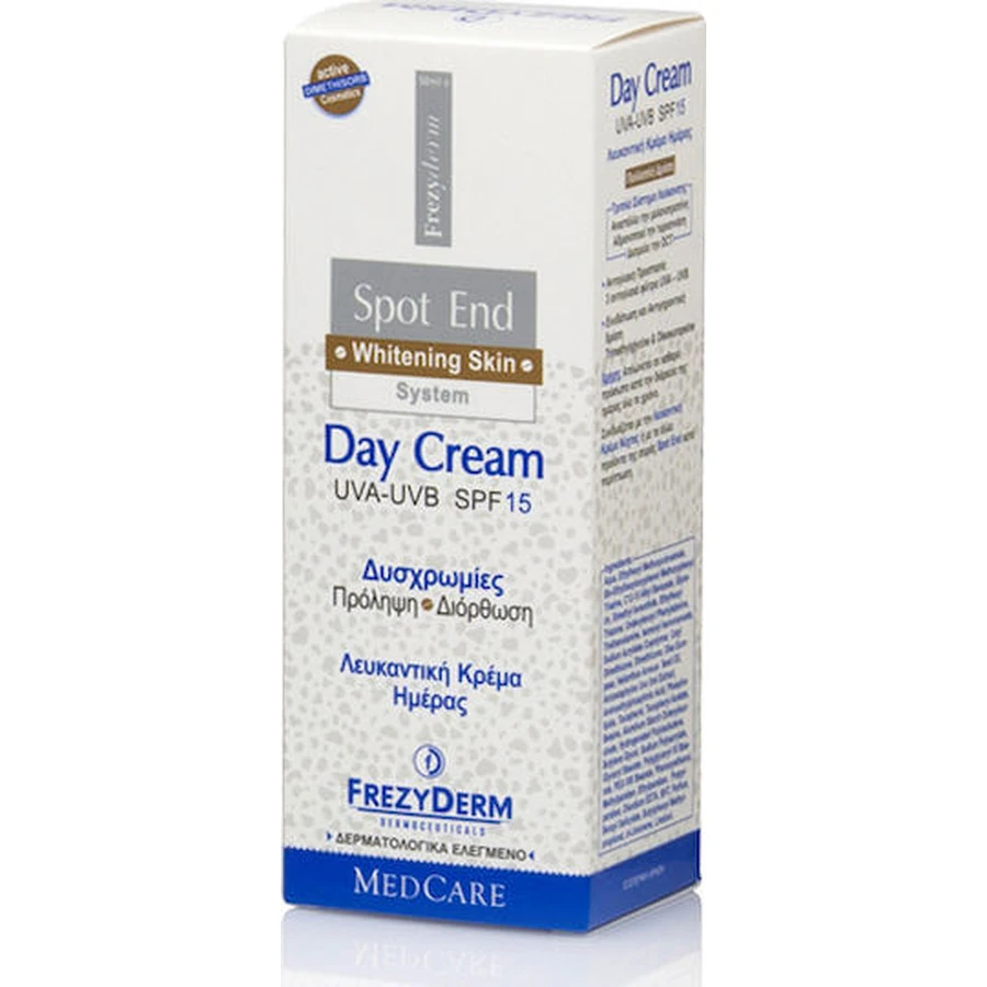 Frezyderm Spot End Crema de día con SPF15 para manchas pigmentarias y blanqueamiento 50ml