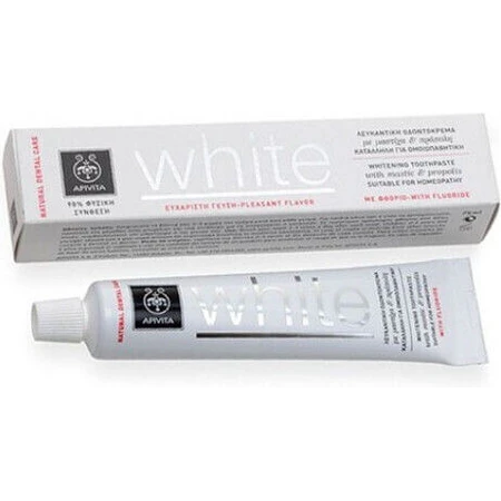 Apivita White Whitening Toothpaste with Putty and Propolis 75ml