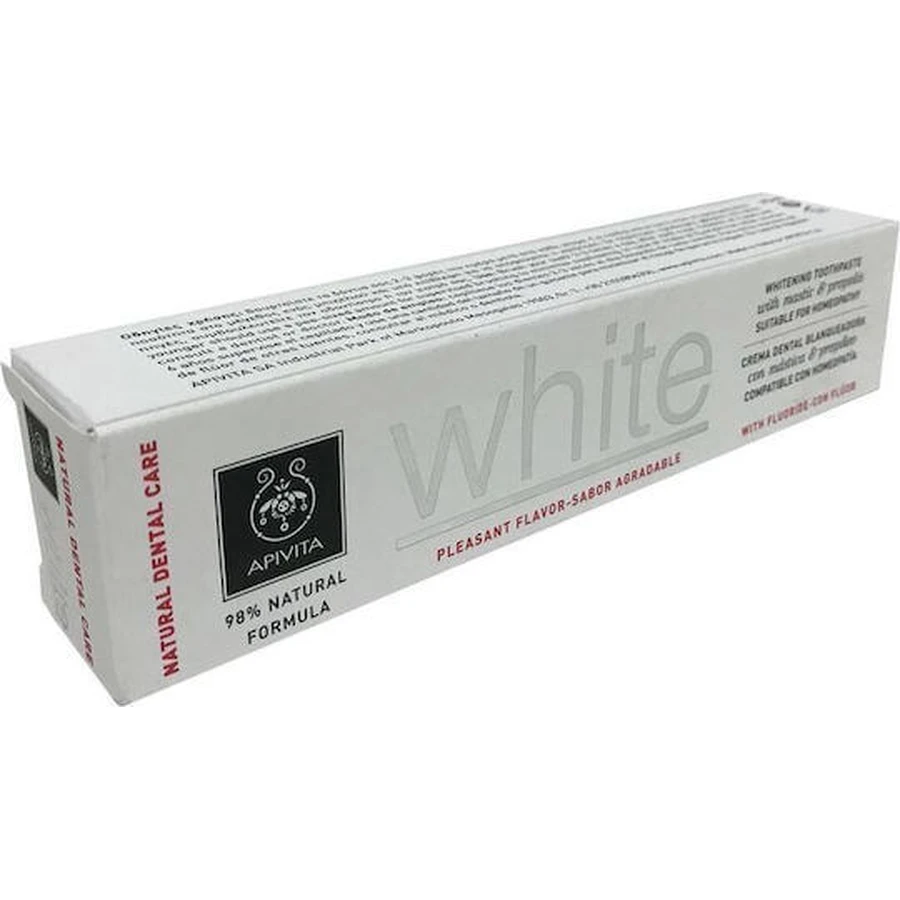 Apivita White Whitening Toothpaste with Putty and Propolis 75ml