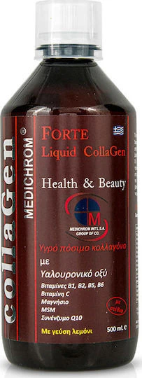 Medichrom Forte Liquid Collagen with Hyaluronic Acid 500ml Lemon