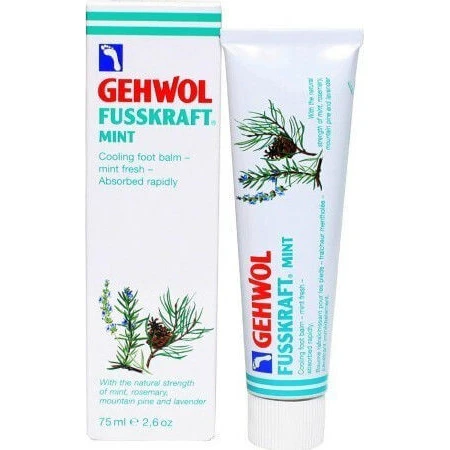Gehwol Fusskraft Minzbalsam Entzündungshemmender Balsam für Zehen und Beine 75ml