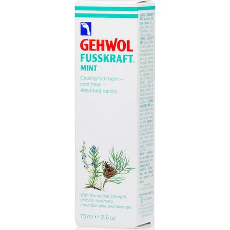 Gehwol Fusskraft Minzbalsam Entzündungshemmender Balsam für Zehen und Beine 75ml