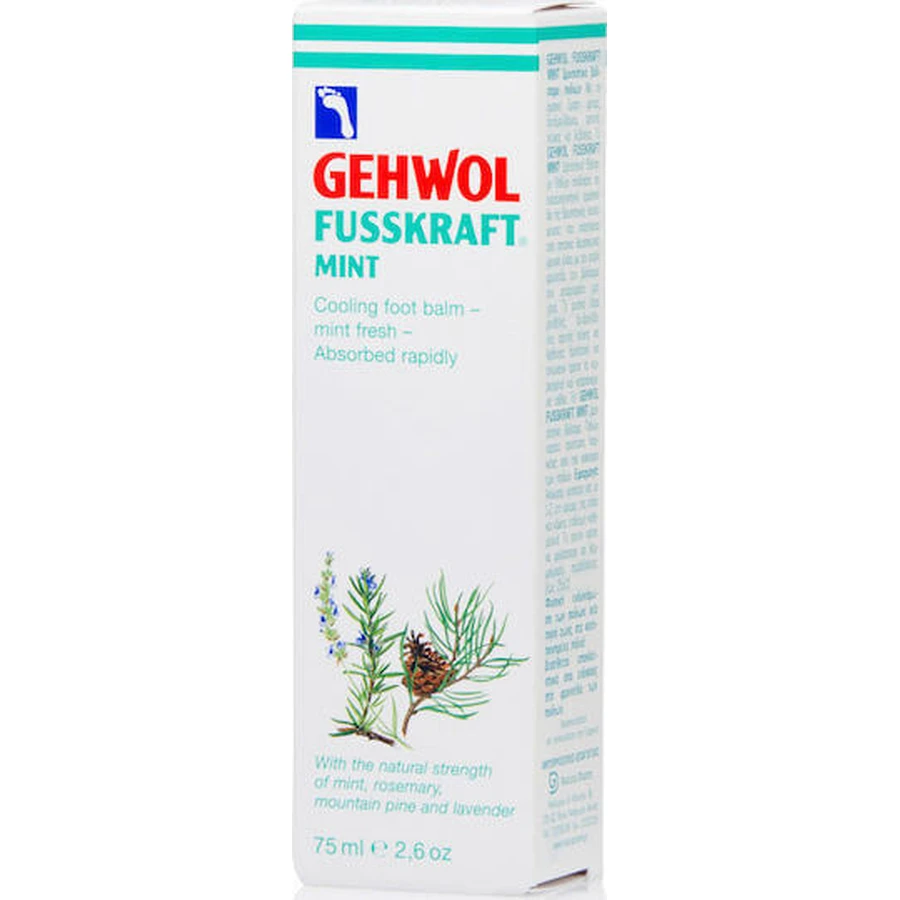 Gehwol Fusskraft Minzbalsam Entzündungshemmender Balsam für Zehen und Beine 75ml
