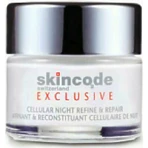 Skincode Exclusieve Hydraterende, Anti-verouderende en Opbouwende Nachtcrème voor het gezicht met hyaluronzuur en peptiden 50ml