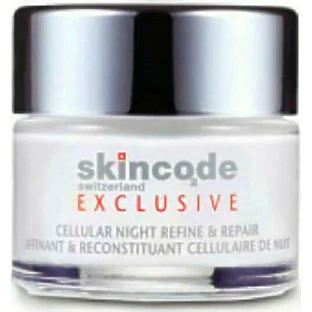 Skincode Exclusieve Hydraterende, Anti-verouderende en Opbouwende Nachtcrème voor het gezicht met hyaluronzuur en peptiden 50ml