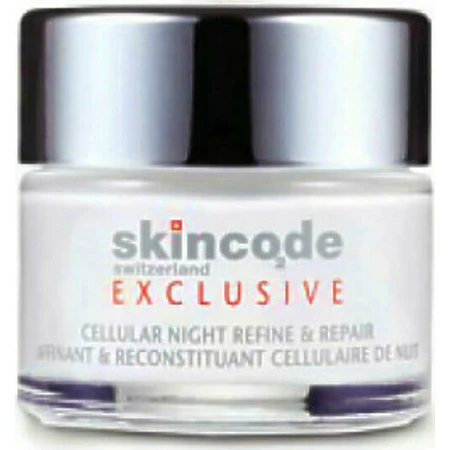 Skincode Exclusieve Hydraterende, Anti-verouderende en Opbouwende Nachtcrème voor het gezicht met hyaluronzuur en peptiden 50ml
