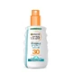 Garnier Ambre Solaire Clear Protect Crème solaire pour le corps SPF30 Spray 200ml